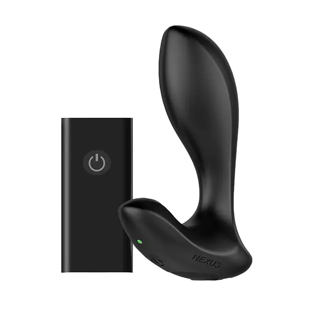 Nexus Duo Plug: Black rechargeable vibrating anal plug with remote control for convenience