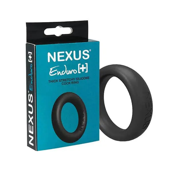 Nexus Penis Enhancement Nexus Enduro Plus Silicone Cock Ring - Black at the Haus of Shag