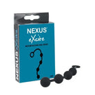 Nexus Anal Beads Black Nexus EXCITE Medium Silicone Anal Beads at the Haus of Shag