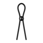 Nexus Forge Adjustable Silicone Lasso Cockring Black - Cock Ring