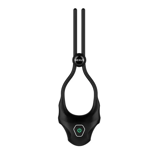 Nexus Forge Adjustable Vibrating Cock Ring Black - Cock Ring