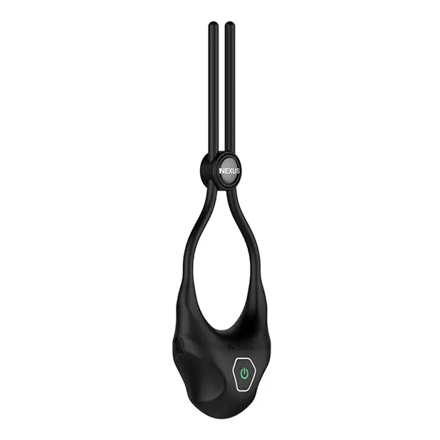 Nexus Forge Adjustable Vibrating Cock Ring Black - Cock Ring