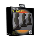 Nexus Vibrator Nexus G Play Trio Rechargeable Massagers - Black at the Haus of Shag