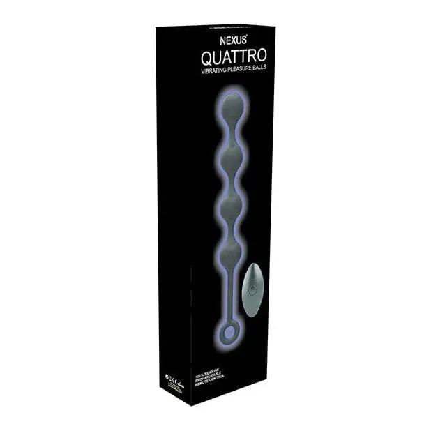 Nexus Anal Beads Nexus Quattro Vibrating Anal Balls - Black at the Haus of Shag