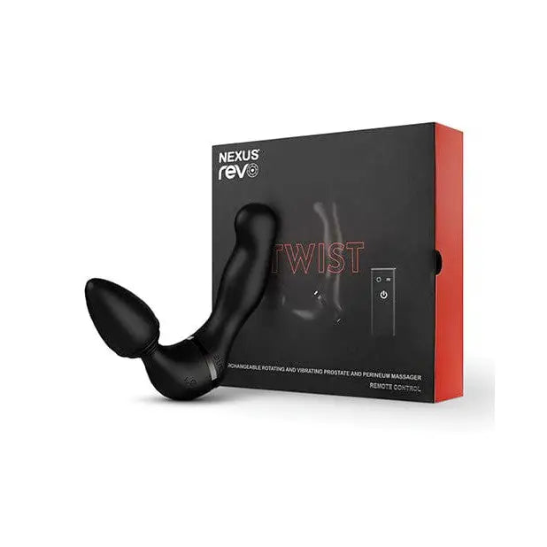 Nexus Prostate Vibrator Nexus Revo Twist Rotating & Vibrating Massager - Black at the Haus of Shag