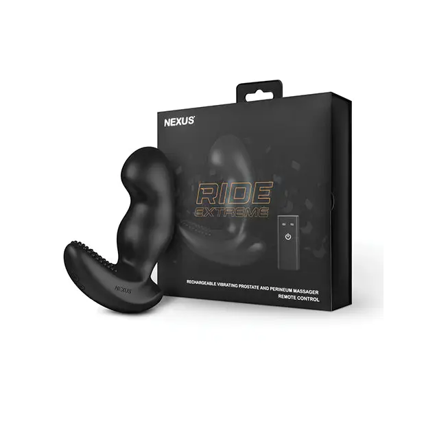 Nexus Ride Extreme Remote Control Prostate Dual Motor Vibrator Black - Anal Kit