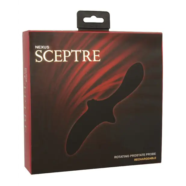 Nexus Sceptre Rotating Prostate Probe - Black - Plain Vibrator