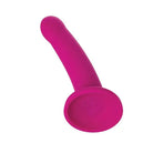 Bright pink Nexus Solid Silicone Dildo with curved shape and flared base