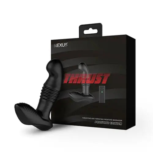 Nexus Thrust Prostate Edition Thrusting Vibrating Prostate and Perineum Massager - Black - Powered Butt Plug