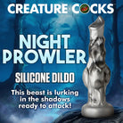 Night Prowler silicone dildo with suction cup base, shaped like a fantastical creature