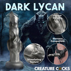 Night Prowler Silicone Dildo - Small with suction cup base, werewolf-themed, textured details