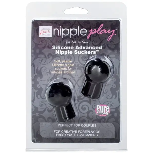 CalExotics Stimulators Black Nipple Play Advanced Silicone Nipple Suckers at the Haus of Shag