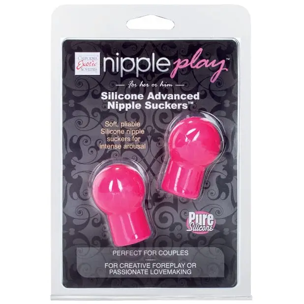 CalExotics Stimulators Pink Nipple Play Advanced Silicone Nipple Suckers at the Haus of Shag