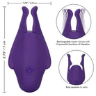 CalExotics Vibrator Purple Nipple Play Rechargeable Nipplettes at the Haus of Shag