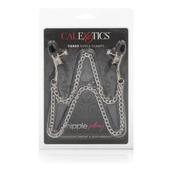 CalExotics Sextoys for Women Nipple Play Tiered Nipple Clamps at the Haus of Shag