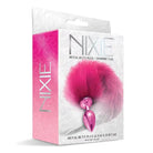 Nixie Tail Plug Pink Metallic Nixie Metal Butt Plug W/faux Fur Tail at the Haus of Shag