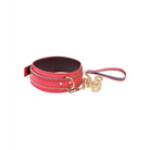 Nobu Fetish Choker & Leash Set - Pink/blue - Collar