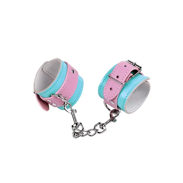 Nobu Fetish Handcuffs - Pink/blue - Cuffs