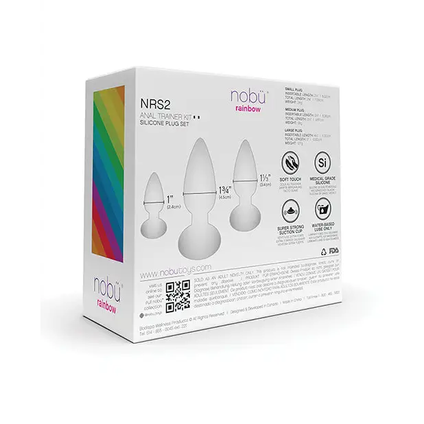 Nobu Rainbow Silicone Plug Set - Butt Plug