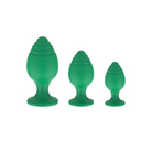 Nobu Rainbow Silicone Plug Set - Green - Butt Plug