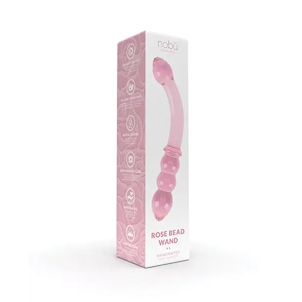 Nobu Rose Bead Wand - Pink - Realistic Dildo