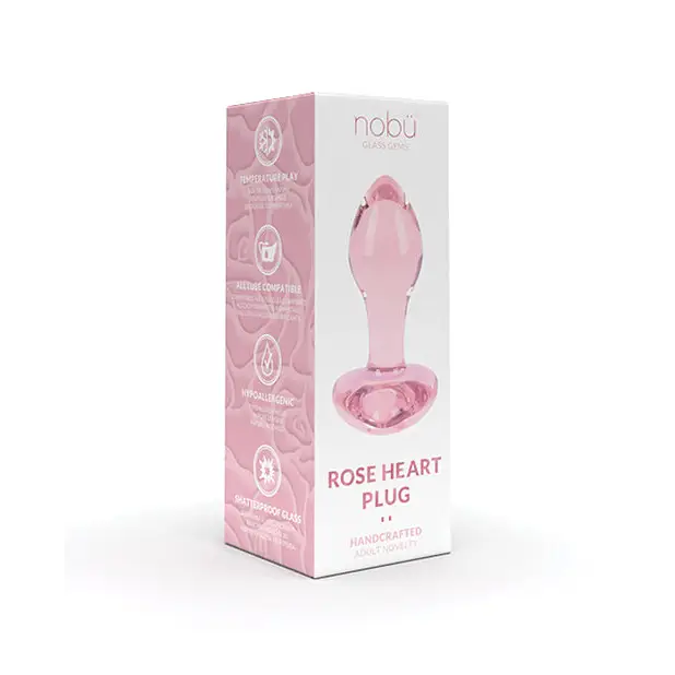 Nobu Rose Heart Plug - Pink - Butt Plug