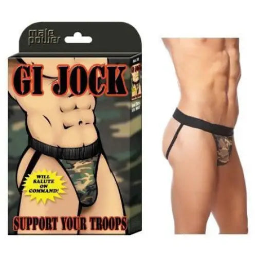 Novelty G.i. Jock Camo Jock: Military-themed camouflage-patterned underwear for men