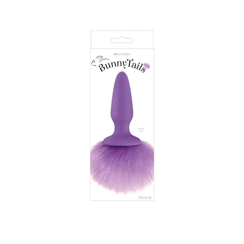 NS Novelties Tail Plug Purple NS Silicone Bunny Tail Butt Plug at the Haus of Shag