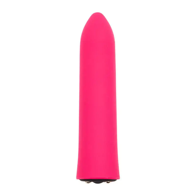 Ultra smooth bright pink Nu Sensuelle Point Bullet vibrator with a rounded tip