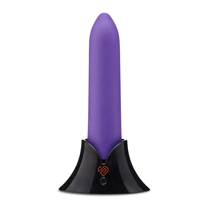 Purple Nu Sensuelle Point Bullet vibrator with ultra smooth silicone and black base