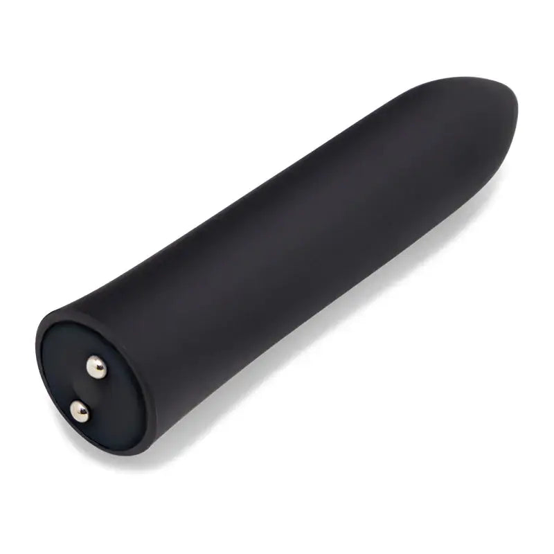 Ultra smooth Sensuelle Point Bullet - Black cylindrical electronic device with metal contacts