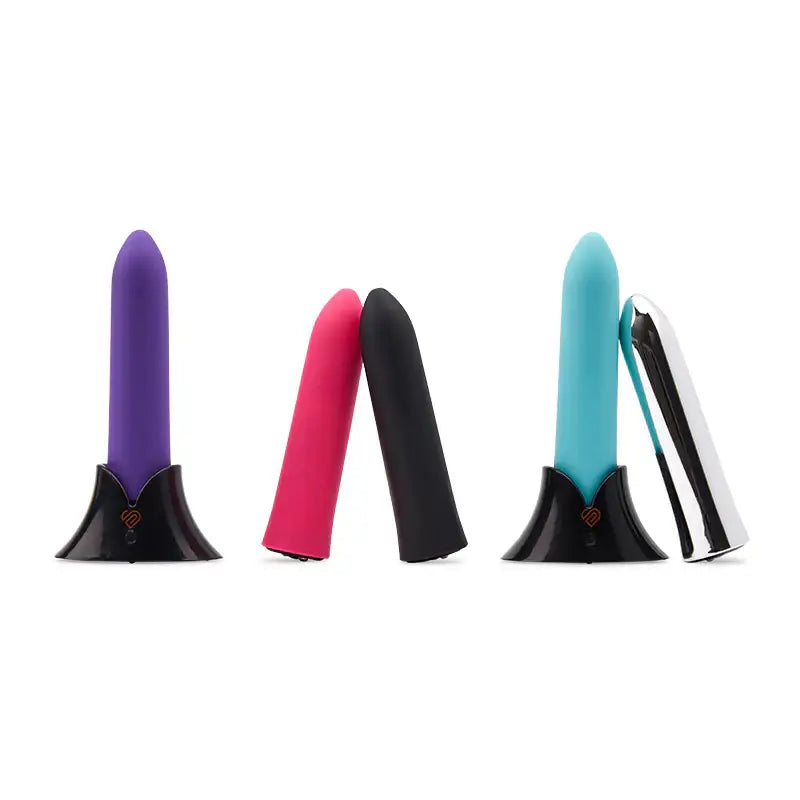 Colorful vibrators of various shapes, Sensuelle Point Bullet ultra smooth personal massager