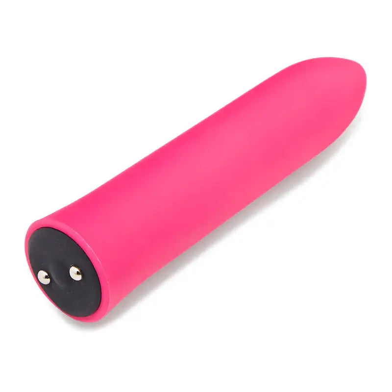 Nu Sensuelle Point Bullet: Ultra smooth pink vibrator with a sleek black base