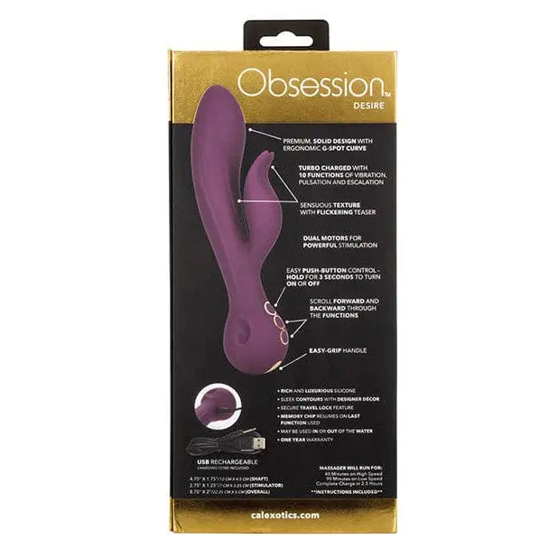 CalExotics Vibrator Obsession Desire - Purple at the Haus of Shag