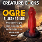 Creature Cocks Ogre silicone dildo with suction cup base; fantasy creature design