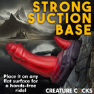 Creature Cocks Ogre Silicone Dildo with a suction cup base for secure and hands-free pleasure