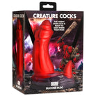 Creature Cocks Ogre Silicone Dildo with suction cup base in fantasy-themed packaging