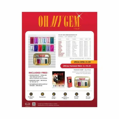 Oh My Gem Merchandising Kit (New) - Vibrators and Massagers