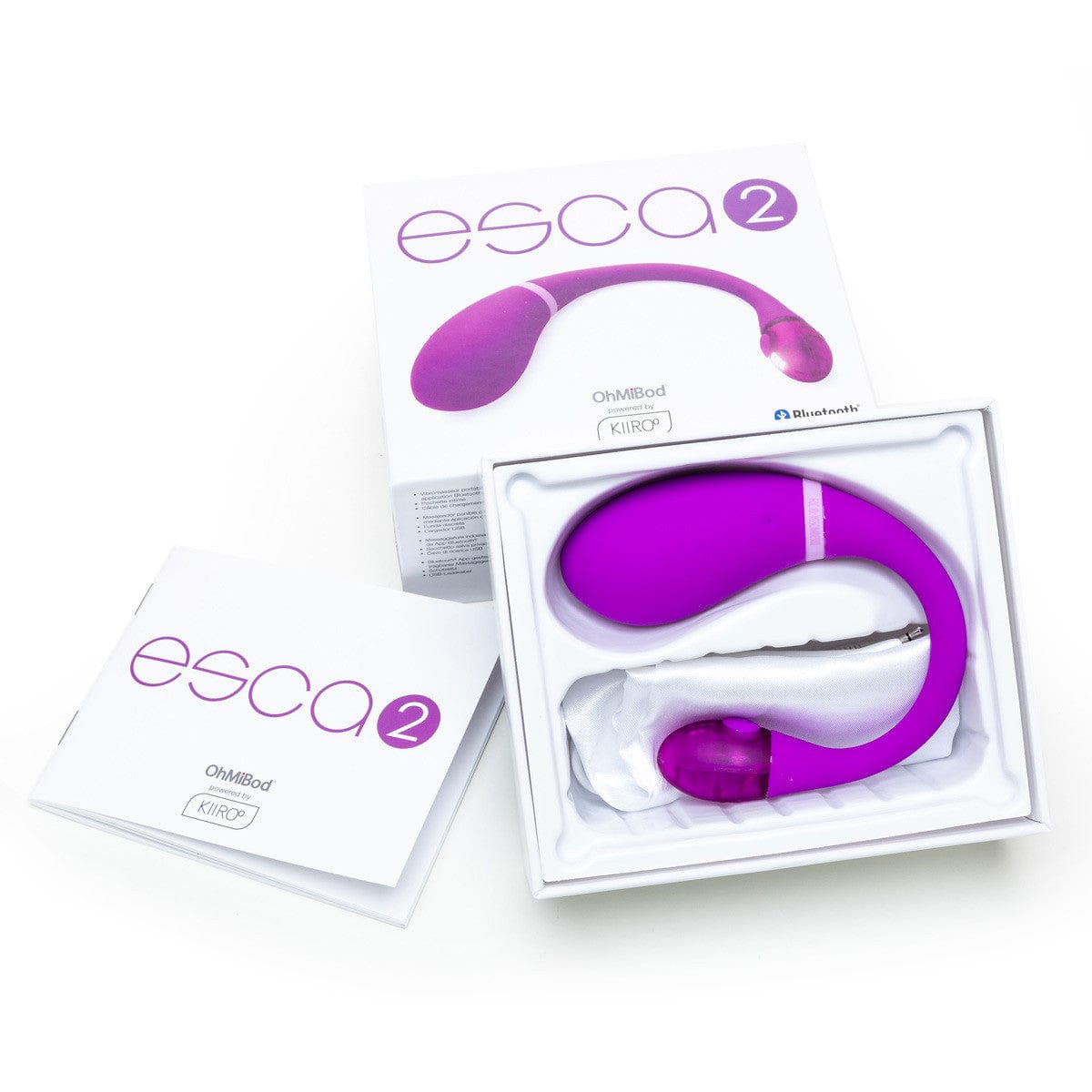 OhMiBod Egg Vibrator Purple OhMiBod Esca 2 Interactive Bluetooth Internal Vibe at the Haus of Shag