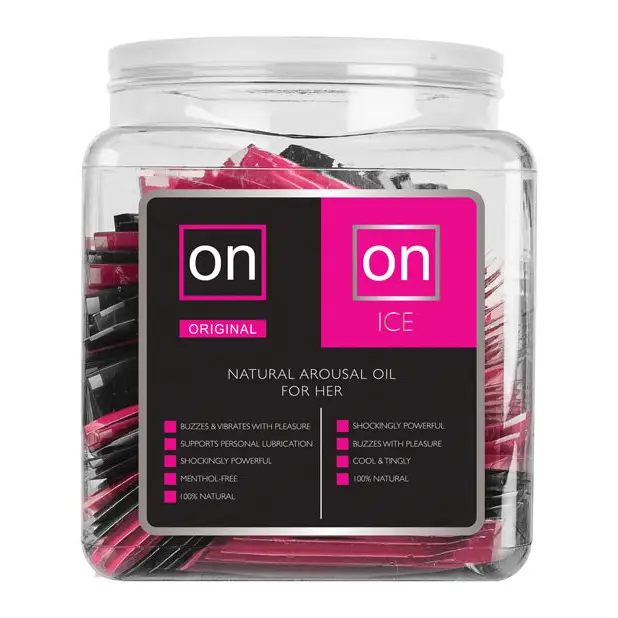 On For Her Arousal Gel Single Use Ampule Tub - Original & Ice Tub Of 75 - Clitoral Stimulant