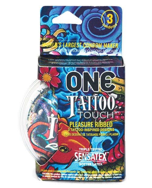 One Condoms 3 / Regular One Tattoo Touch Condoms at the Haus of Shag
