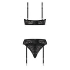 Magic Silk Lingerie Lingerie Set Ooh La Lace Demi Bra Garter & Tanga at the Haus of Shag