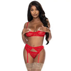 Magic Silk Lingerie Lingerie Set Ooh La Lace Demi Bra Garter & Tanga at the Haus of Shag