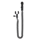 Open Wide Blackline Clamp W/ Link Chain - Nipple Clamp