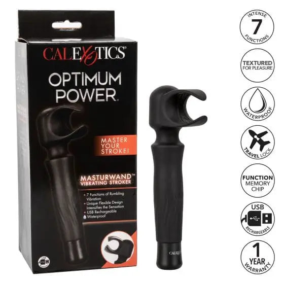 CalExotics Vibrator Optimum Power Masturwand Vibrating Stroker at the Haus of Shag