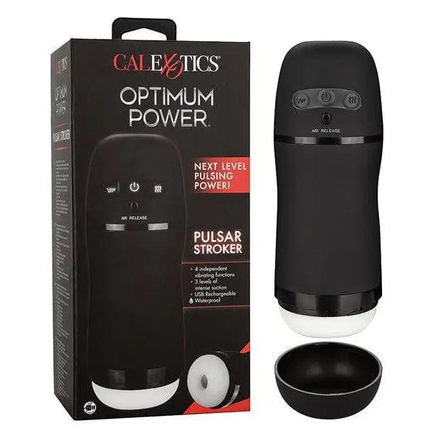 CalExotics Manual Stroker Optimum Power Pulsar Stroker - Black at the Haus of Shag