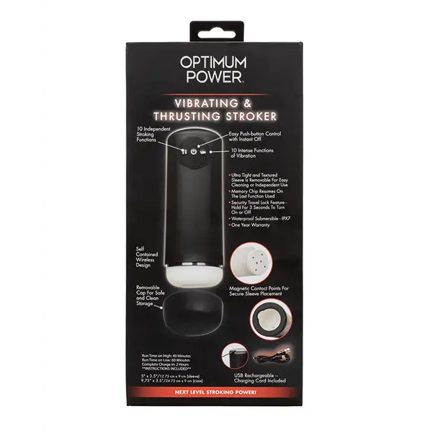 Optimum Power Vibrating & Thruster Stroker - Manual Stroker