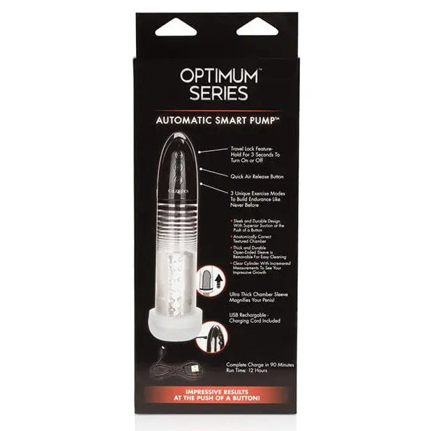 CalExotics Penis Enhancement Optimum Series Automatic Smart Pump - Black at the Haus of Shag