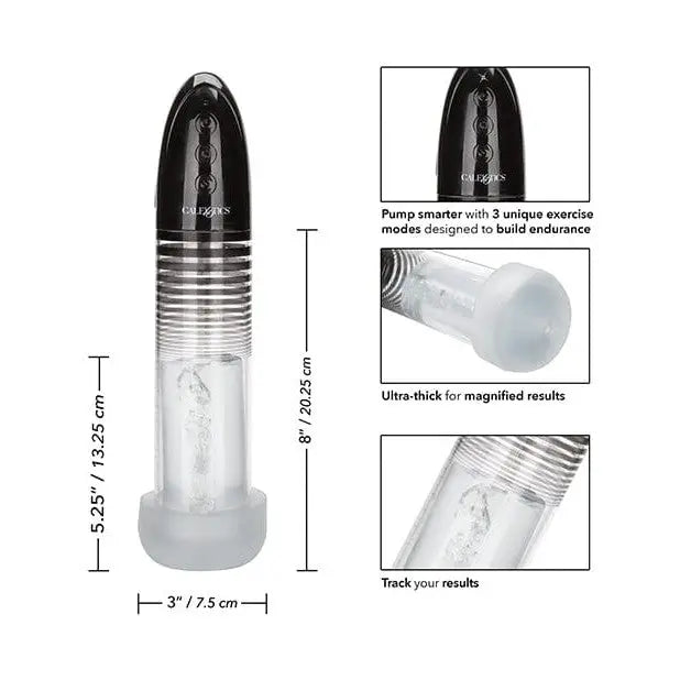 CalExotics Penis Enhancement Optimum Series Executive Automatic Smart Pump - Black at the Haus of Shag