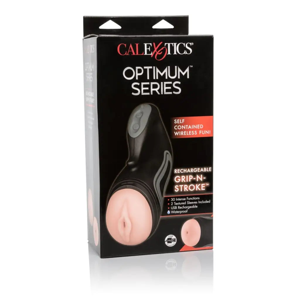 CalExotics Vibrator Optimum Series Grip N Stroke at the Haus of Shag